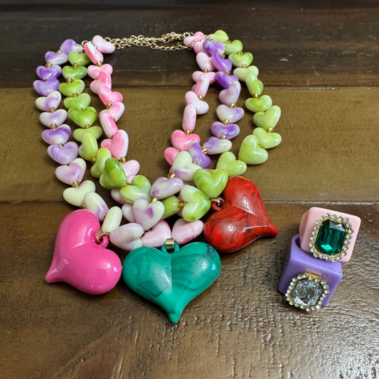 💚🩷 Jardín de Corazones
