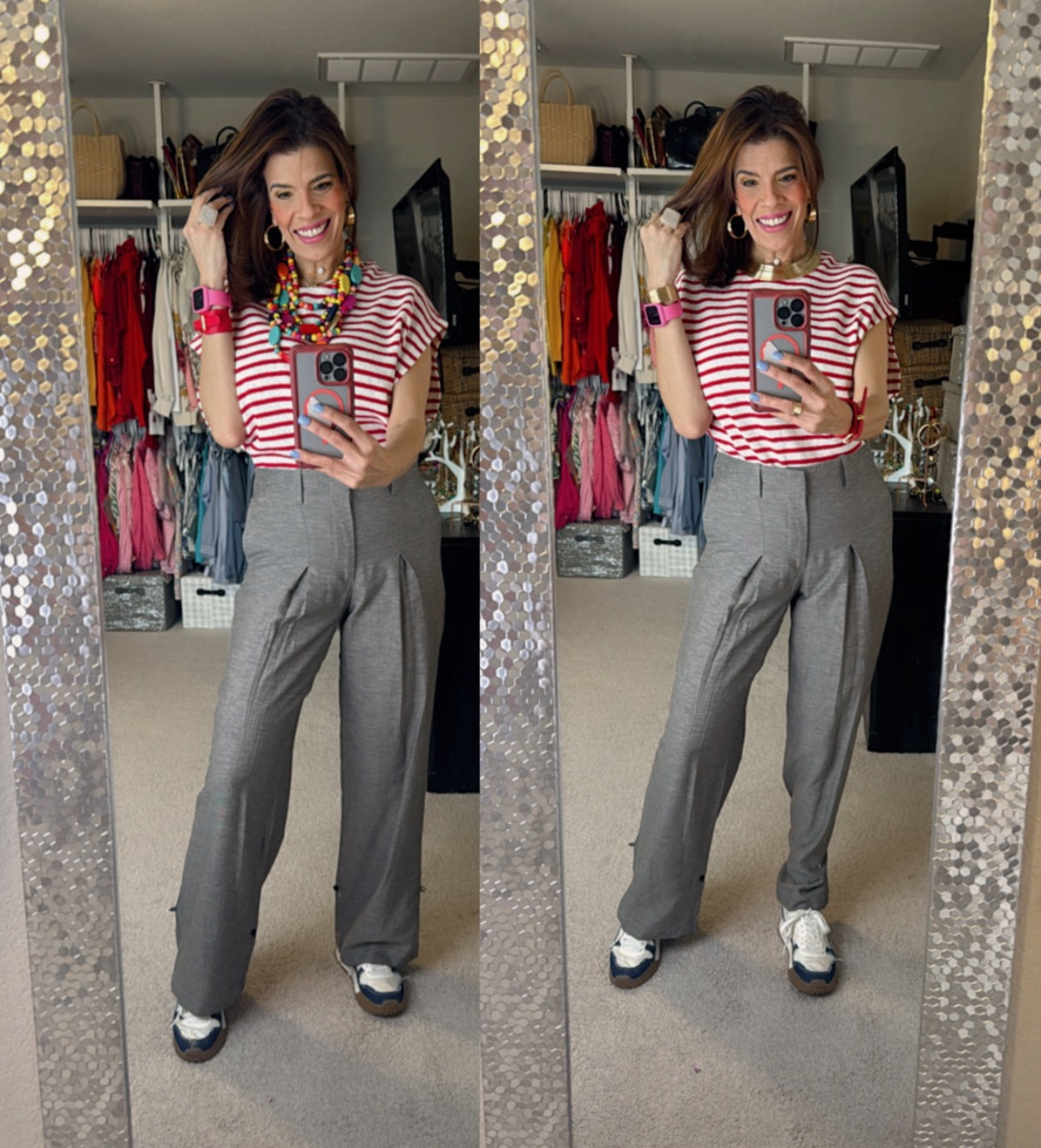 ⚫⚪🌈 Esencia Dual: básicos atemporales con accesorios vibrantes que equilibran lo clásico y lo audaz