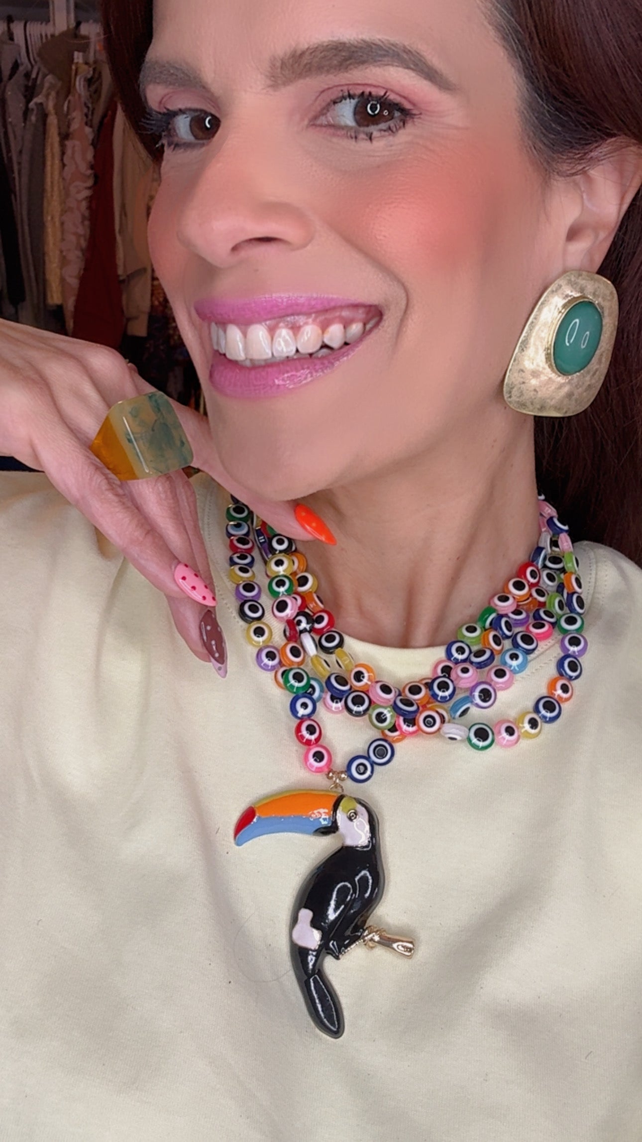 🦜 Collar Tucán Vibes