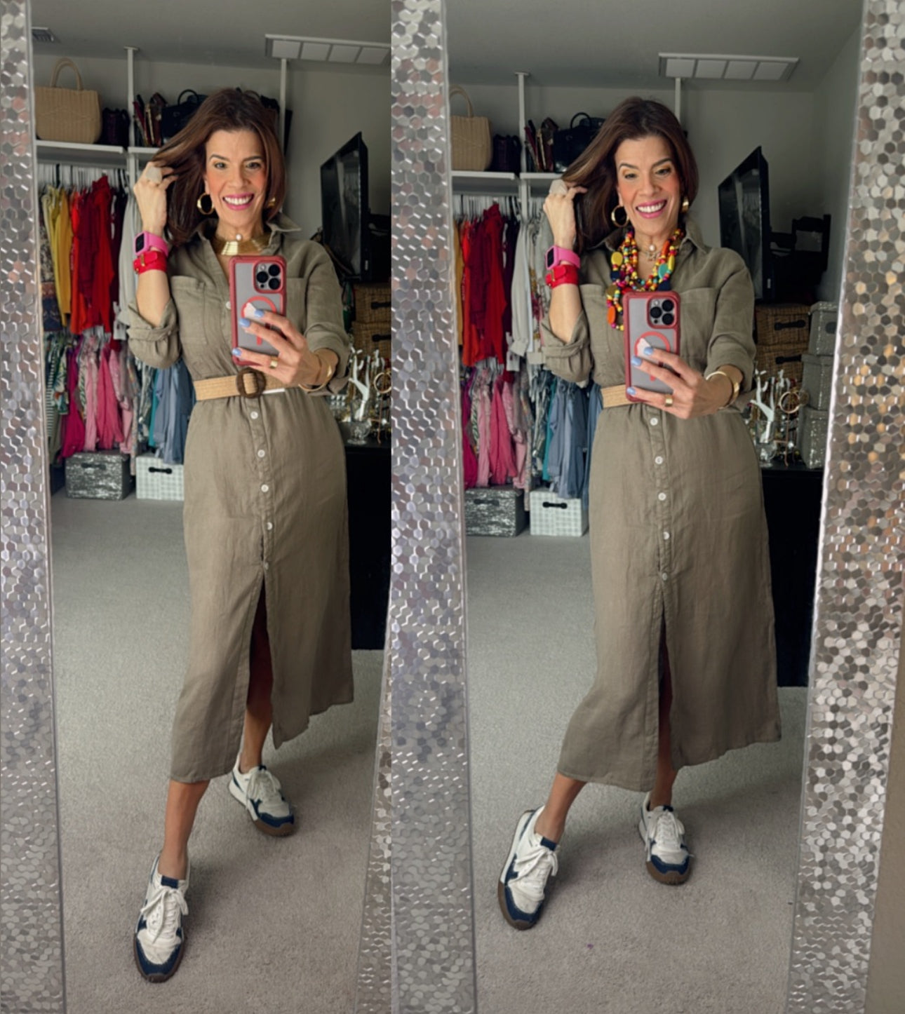 ⚫⚪🌈 Esencia Dual: básicos atemporales con accesorios vibrantes que equilibran lo clásico y lo audaz