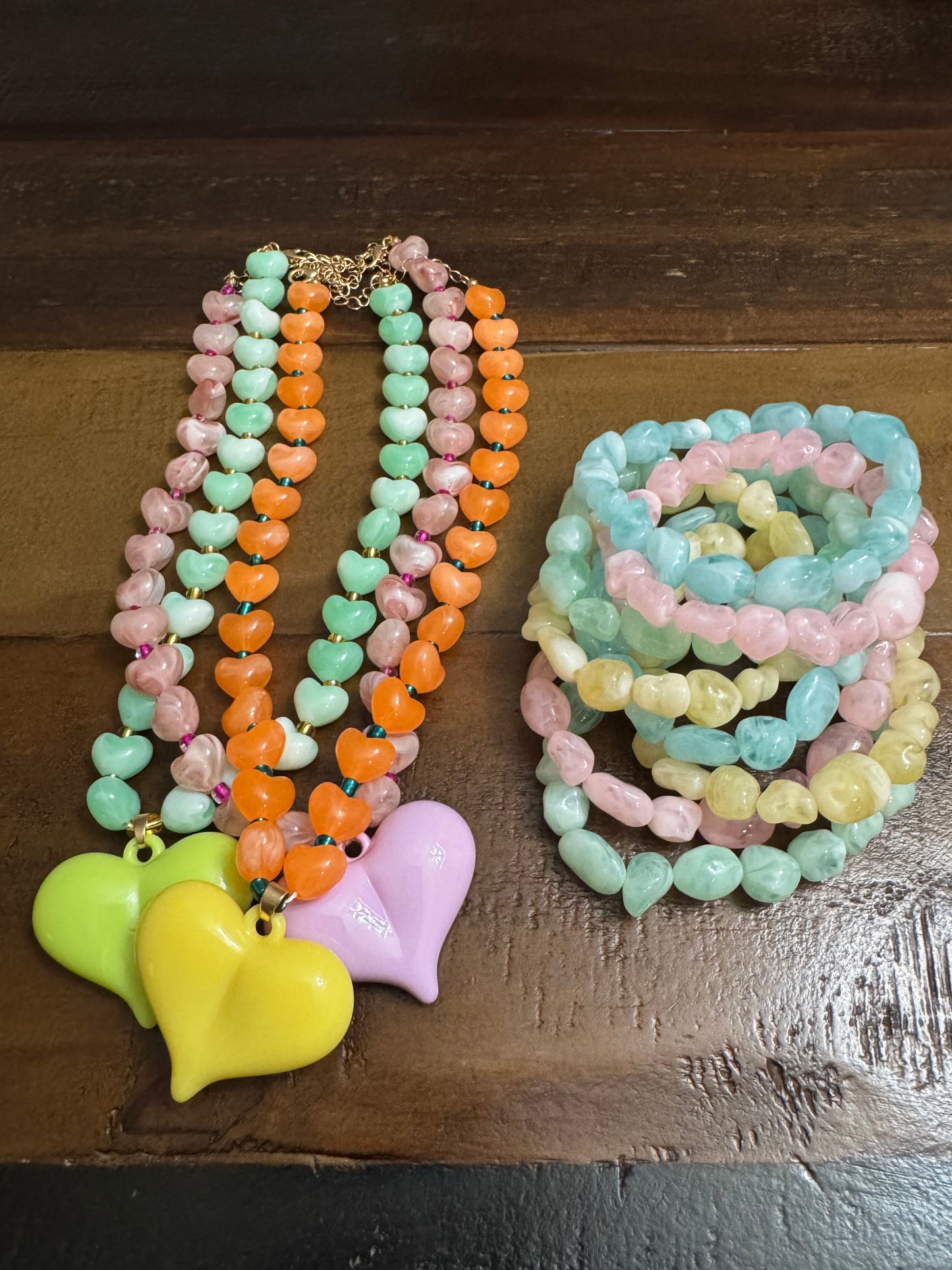 Corazones Pastel Pop 💚
