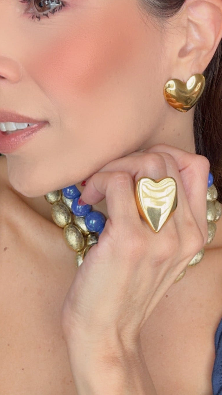 💙✨Corazón Azul Dorado