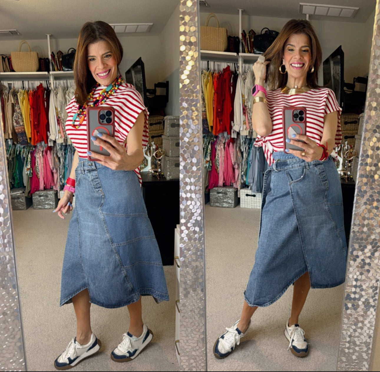 ⚫⚪🌈 Esencia Dual: básicos atemporales con accesorios vibrantes que equilibran lo clásico y lo audaz