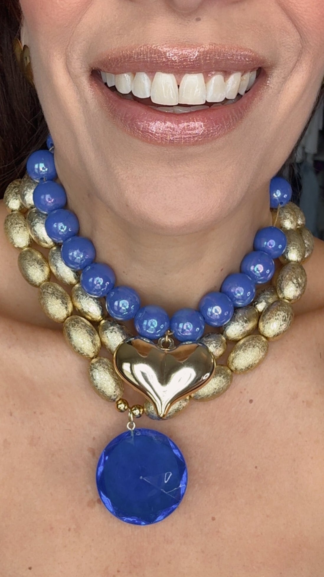 💙✨Corazón Azul Dorado