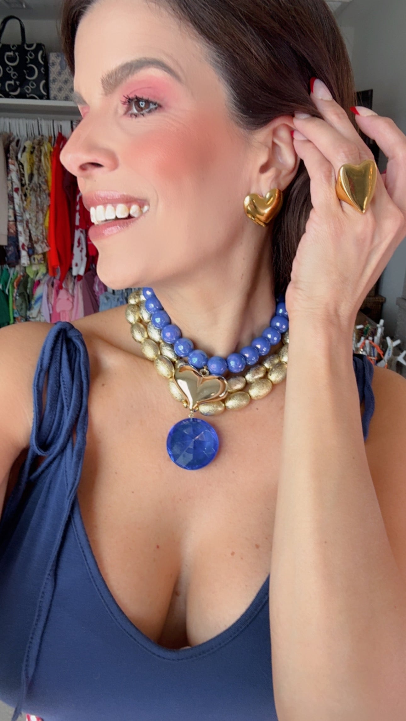 💙✨Corazón Azul Dorado