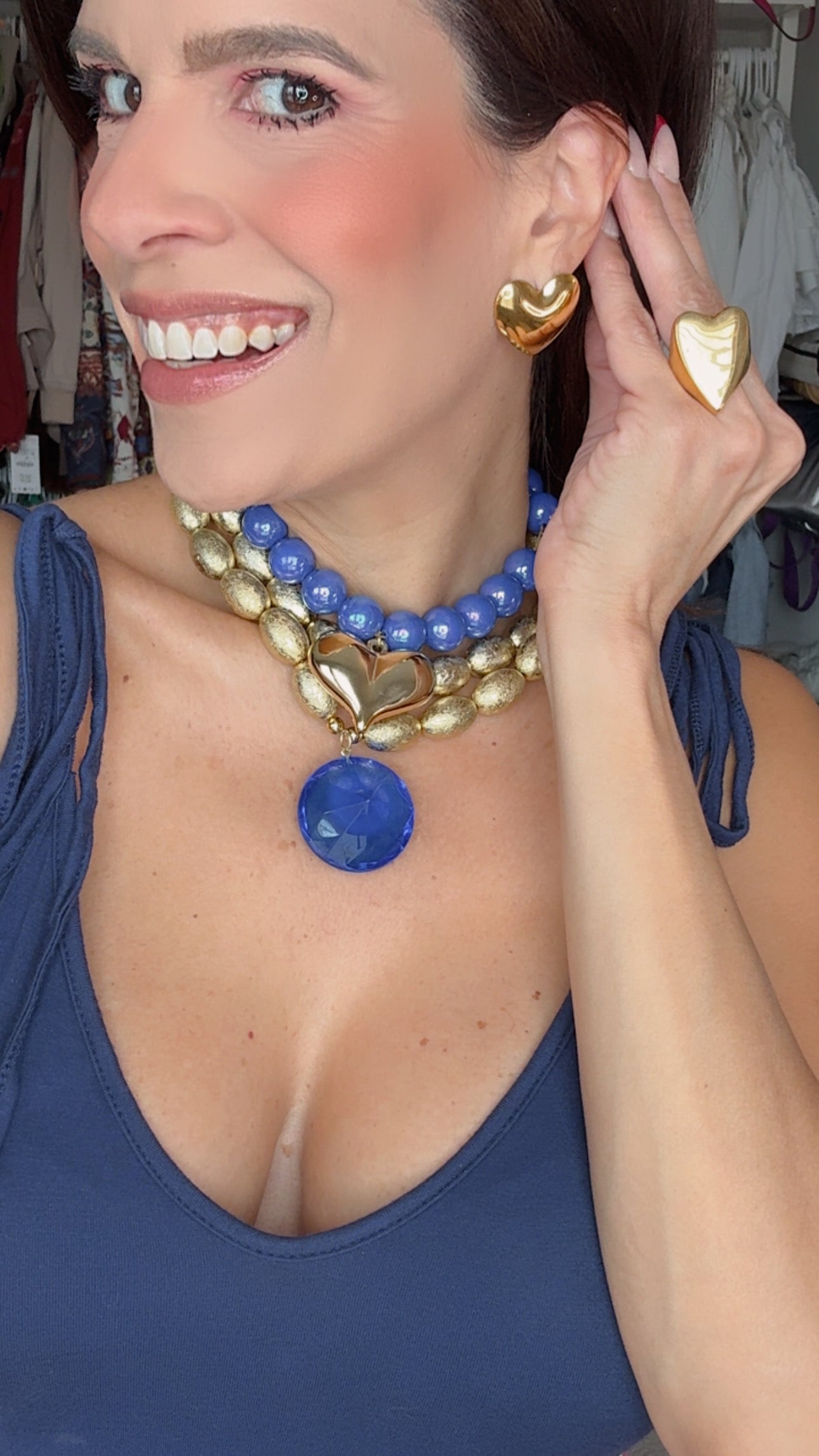 💙✨Corazón Azul Dorado